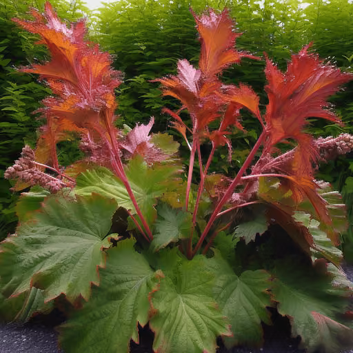 Chinese rhubarb (Rheum officinale)