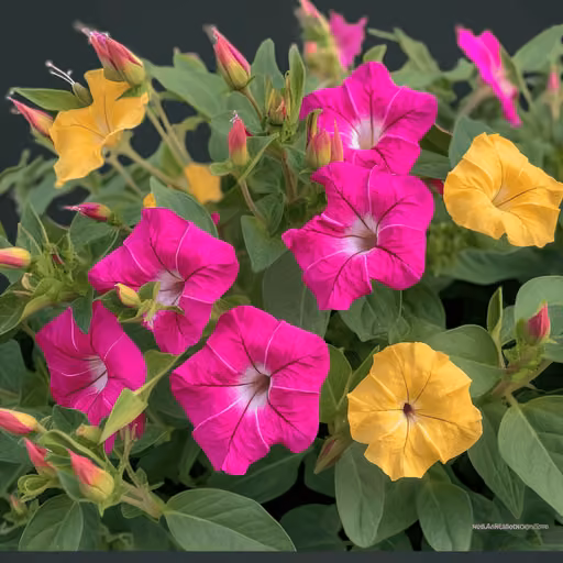 Four o'clock flower (Mirabilis jalapa)
