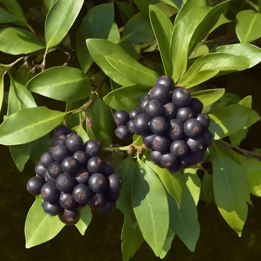 Glossy privet (Ligustrum lucidum)