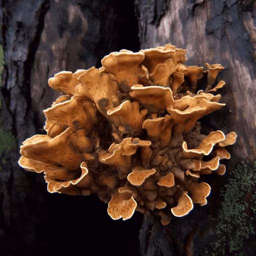 Hairy curtain crust (Stereum hirsutum)