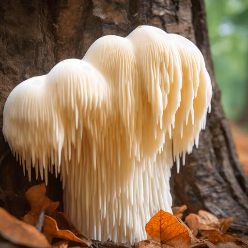 Lion's mane mushroom (Hericium erinaceus)