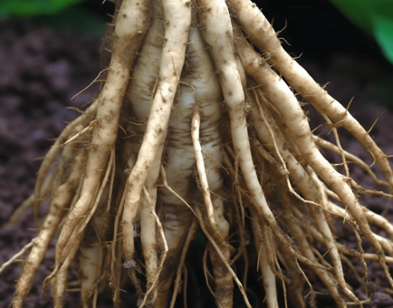 Asparagus racemosus – Adaptogenic herb in Interstellar Blends, enhancing reproductive health, immune function, and stress resilience.