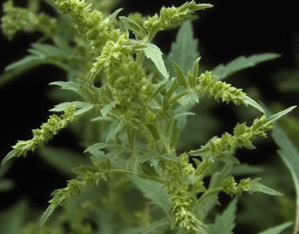 Chenopodium ambrosioides – A high-resolution capture of Chenopodium ambrosioides, a traditional herb in Interstellar Blends known for its antiparasitic properties.