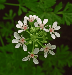 Coriandrum sativum – A close-up of Coriandrum sativum (Cilantro), an herb in Interstellar Blends for detoxification and antioxidant effects.