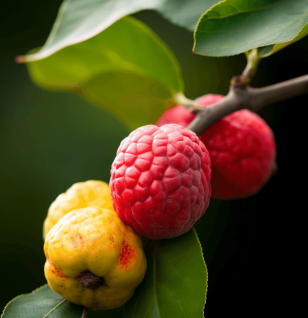 Cudrania tricuspidata – A vibrant image of Cudrania tricuspidata, a medicinal plant in Interstellar Blends for liver protection and blood sugar balance.