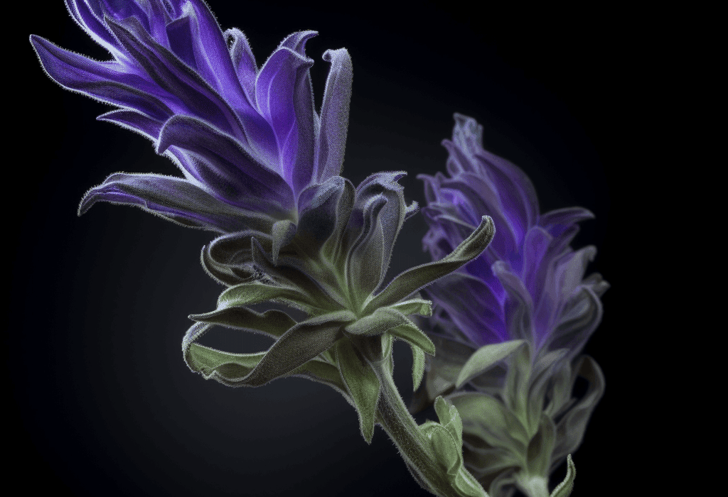 Salvia miltiorrhiza – A striking image of Salvia miltiorrhiza (Red Sage), a traditional herb in Interstellar Blends for cardiovascular and liver health.