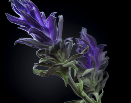 Salvia miltiorrhiza – A striking image of Salvia miltiorrhiza (Red Sage), a traditional herb in Interstellar Blends for cardiovascular and liver health.