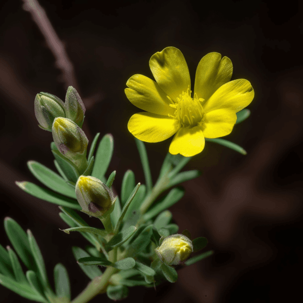 Tribulus terrestris – A striking capture of Tribulus terrestris, an herb in Interstellar Blends for hormonal balance and stamina.
