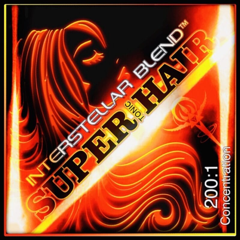 SUPER TONIC HAIR is a premium herbal blend designed to enhance hair and scalp health with a potent 200:1 concentration of natural ingredients celebrated in traditional medicine. Its powerful formula includes Eclipta prostrata (Bhringraj), revered in Ayurveda as the "King of Hair" for promoting growth, preventing hair fall, and addressing premature graying, Polygonum multiflorum (Fo-Ti) to restore natural hair color and stimulate growth, and Andrographis paniculata for anti-inflammatory benefits and supporting a healthy scalp. Crafted to inhibit graying, repair pigmentation, strengthen roots, and encourage vibrant growth, Super Tonic Hair is a scientifically-backed, all-natural solution for revitalizing your hair.