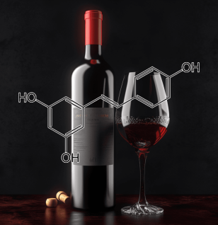 Resveratrol – A vibrant image of Resveratrol, a polyphenol in Interstellar Blends known for longevity, cardiovascular, and cognitive health.