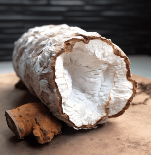 Poria cocos – A detailed image of Poria cocos, a medicinal fungus in Interstellar Blends for immune modulation and gut health.