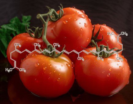 Lycopene – A close-up of Lycopene, a carotenoid in Interstellar Blends for cardiovascular and prostate health.