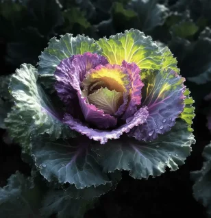 Brassica oleracea (Wild Cabbage, Cruciferous Vegetable Family) – Nutrient-rich vegetable in Interstellar Blends, supporting detoxification, hormonal balance, and antioxidant defense.