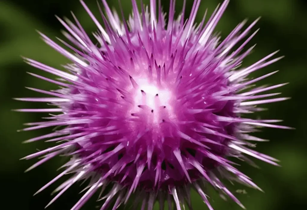 Egyptian Silybum marianum (Milk Thistle) – Powerful liver-supporting herb in Interstellar Blends, promoting detoxification, antioxidant defense, and metabolic health.