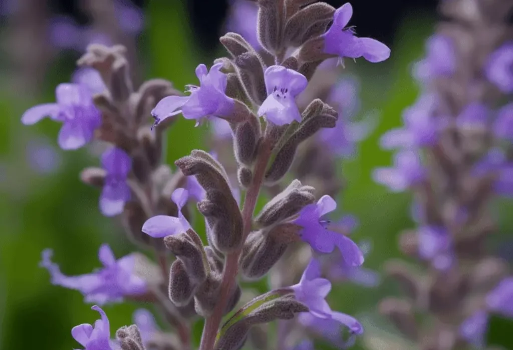 Salvia officinalis (Sage) – Cognitive-boosting herb in Interstellar Blends, enhancing memory and reducing inflammation.